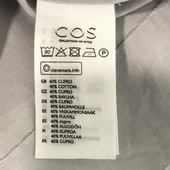 COS Gray mock neck tunic top - Picture 6 of 10